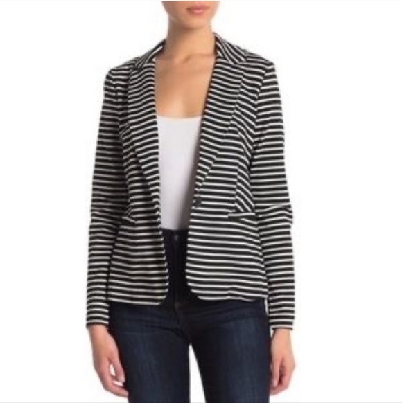 Philosophy Jackets & Blazers - Philosophy Black and White Striped Blazer Sz. S